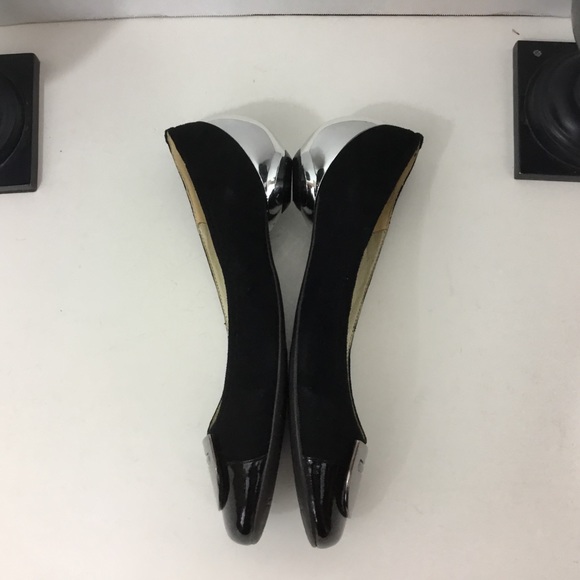 Kisscat Black Suede Low Heels, size: 240/7 - Picture 5 of 8